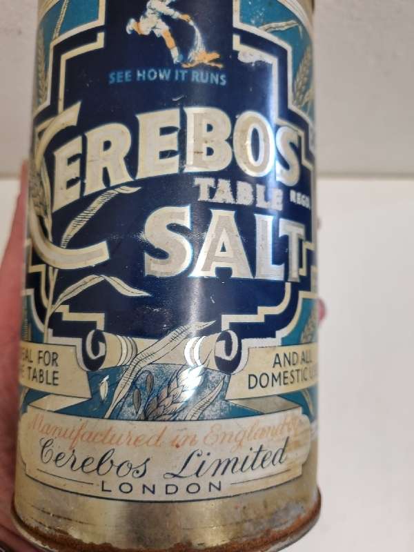Vintage Cerebos Salt Tin