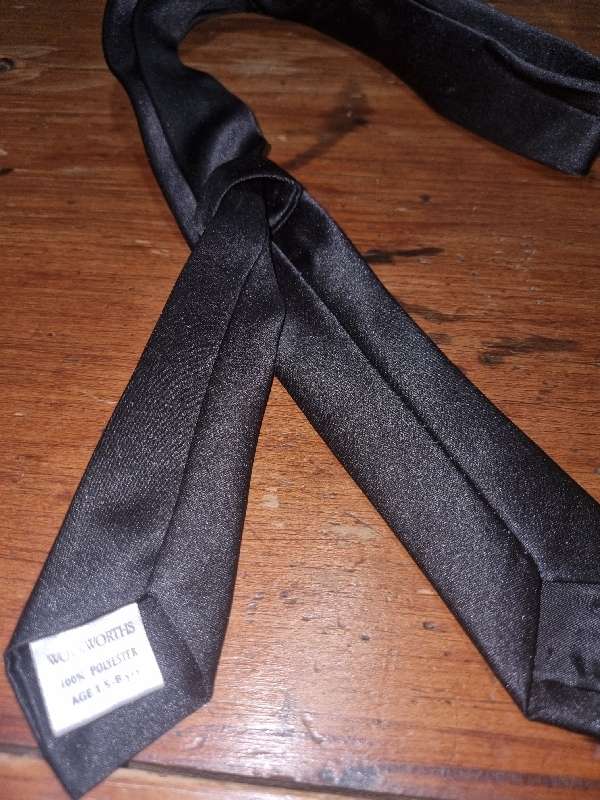 Black Kids Tie - Age 1.5 - 8 Years - Woolworths