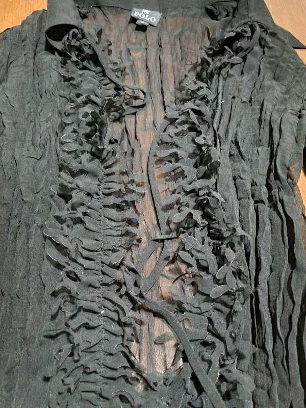 Polo Shirt with ruffle detail - Size S