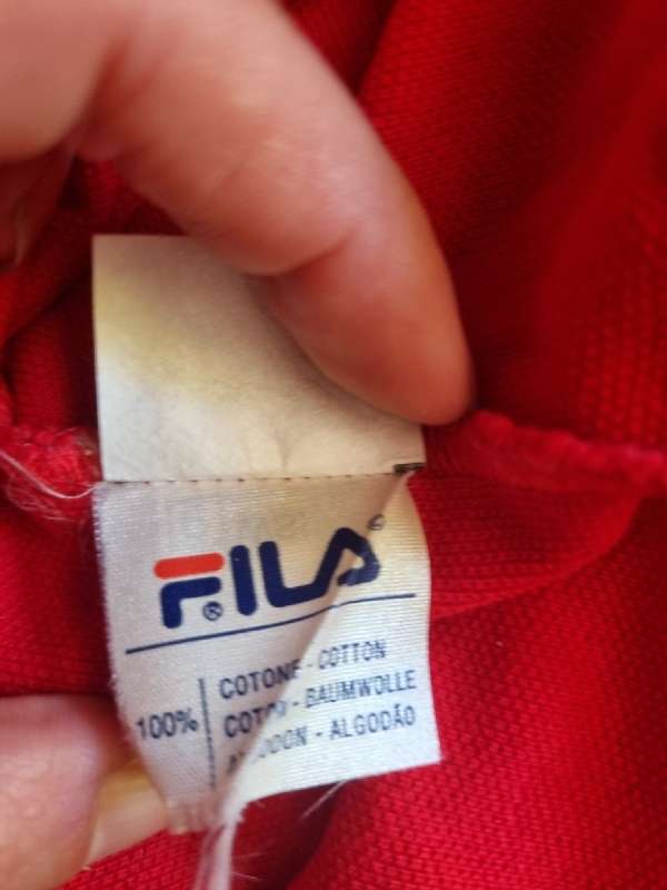 Fila Ferrari Golf Shirt - Size L - 100% Cotton - Made in Italy