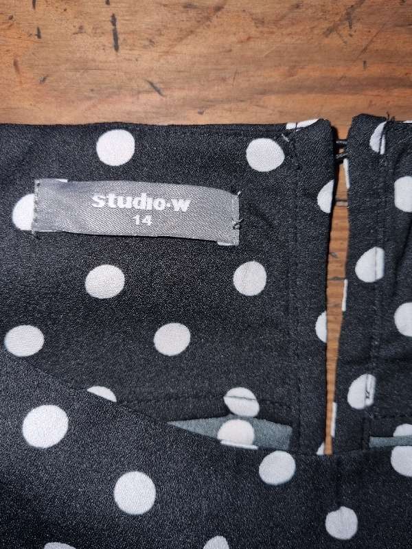Woolworths Studio-W Long Sleeve dotted shirt - Size 14