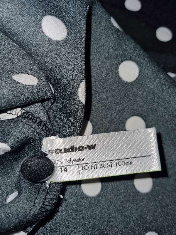 Woolworths Studio-W Long Sleeve dotted shirt - Size 14