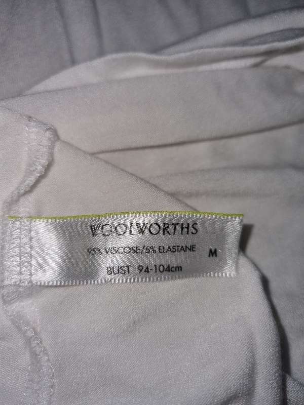 Woolworths white Short summer dress or Long Top - Size M