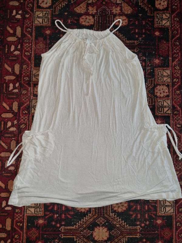 Woolworths white Short summer dress or Long Top - Size M