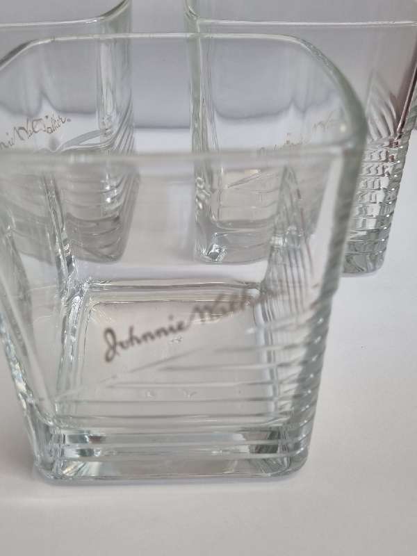 4 x Johnnie Walker Whiskey Glasses