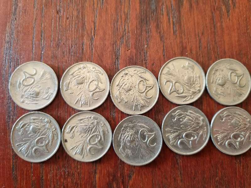 10 x 20c Coins