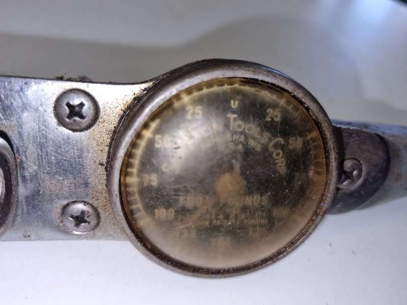 Vintage Snap-on Torque Wrench - Torq-O-Meter - USA - Foot-Pounds