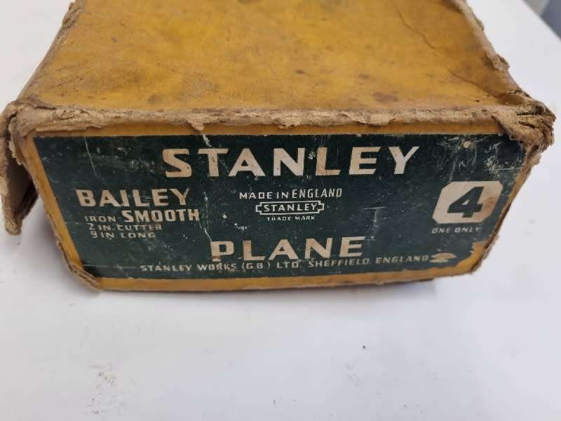 Vintage Stanley No.4 Plane in original box