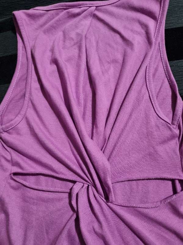 Light Purple Fox Top with beautiful detailed back - Size XS