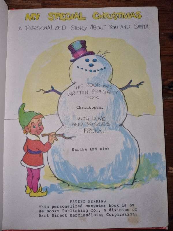 My Special Christmas - A Personalized Story About You and Santa - 1973
