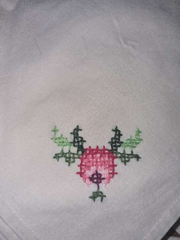 13 x Vintage Embroidered Fabric Napkins / Serviettes