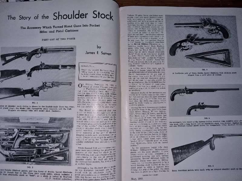 The Gun Report - Magazine - May 1968 - Story of The Shoulder Stock
