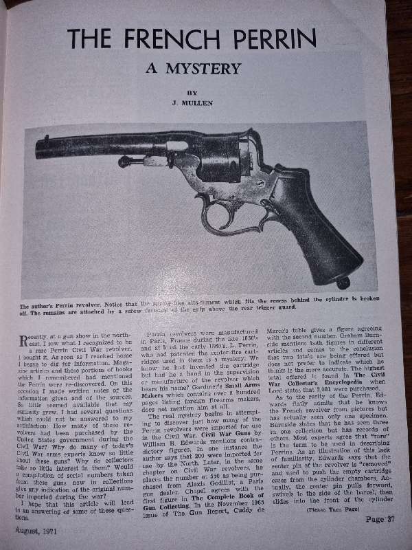 The Gun Report - Magazine - August 1971 - U.S. Naval Martial Sidearms, 1775 - 1875