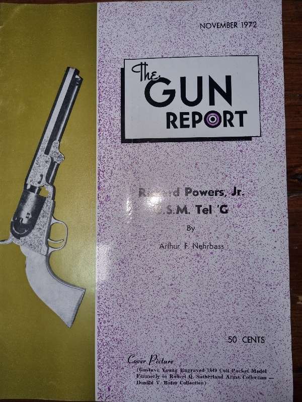 The Gun Report - Magazine - November 1972 - Richard Powers, Jr. U.S.M Tel `G