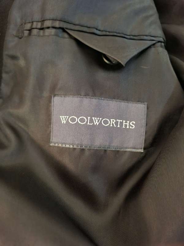 Woolworths Black Suit - 2 Piece Jacket and Pant