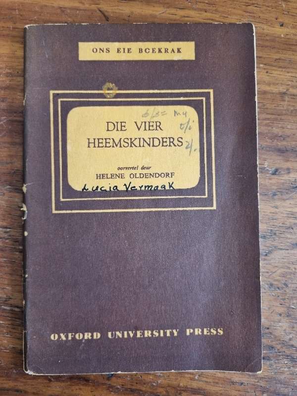 Ons eie Boekrak - Die Vier Heemskinders - Helene Oldendorf - 1950