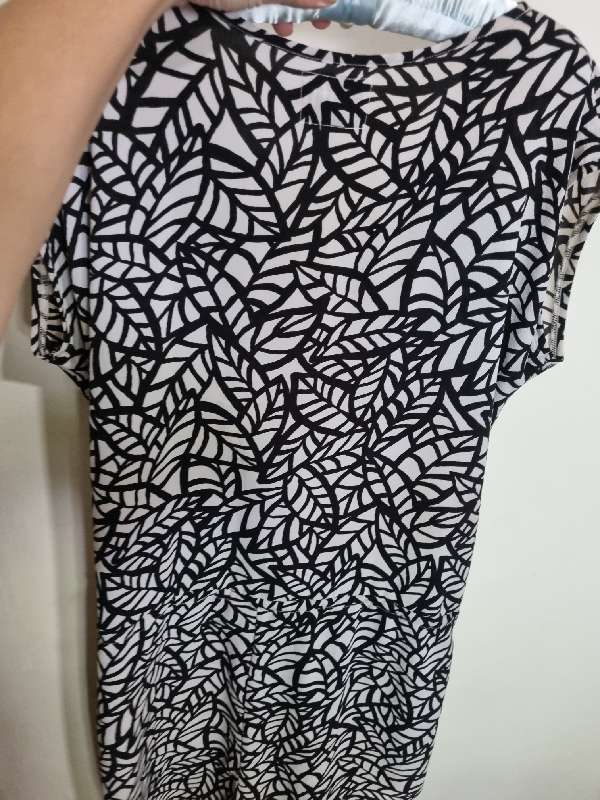 Drawstring Black and White dress by Shift - Size M