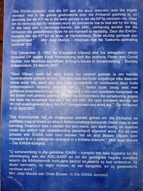 Die Idasa Komplot teen Afrikanernasionalisme - Jaap Marais