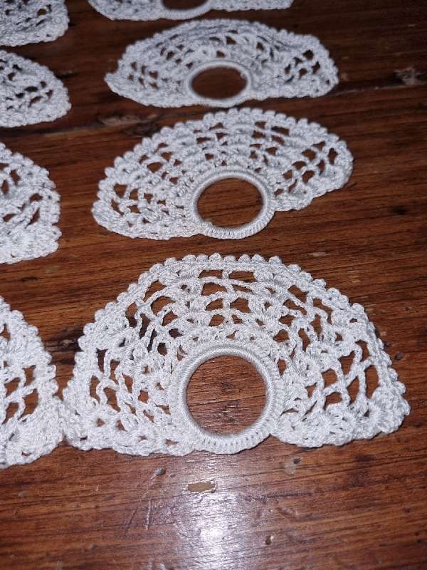 Set of 12 handcrafted crochet napkin holders / napkin rings