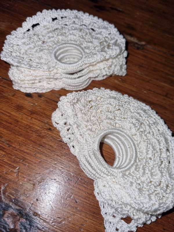 Set of 12 handcrafted crochet napkin holders / napkin rings