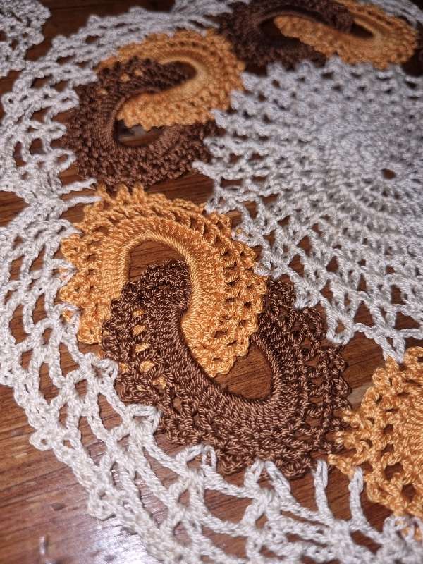 Beautiful handcrafted crochet doilies with intricate detail - Set of 3