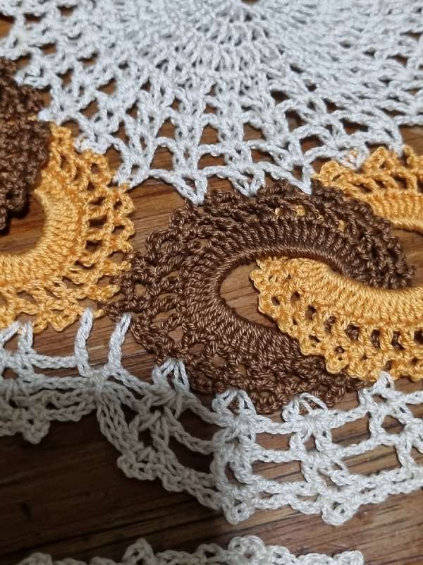Beautiful handcrafted crochet doilies with intricate detail - Set of 3