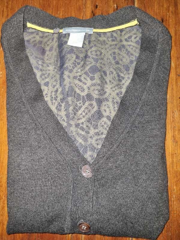 Grey Knitwear with beautiful Lime detail on the back - Size S - 100% Premium Cotton - Brand - Urban