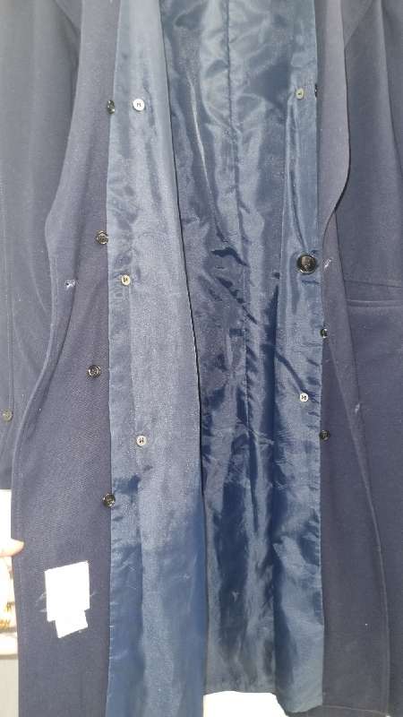 Vintage Transnet Navy Coat - Size 97