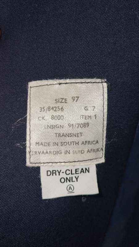 Vintage Transnet Navy Coat - Size 97
