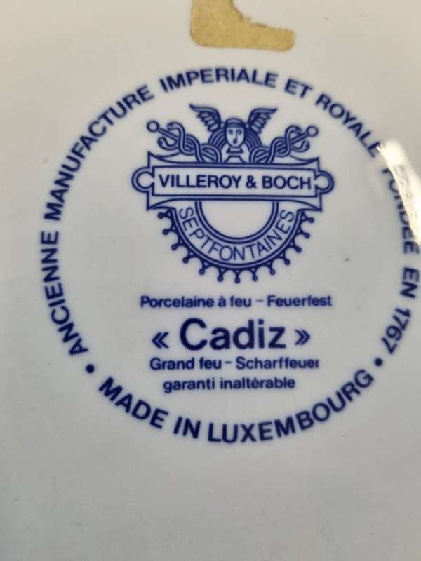 Large Villeroy & Boch Porcelain Sandwich tray - Made in Luxembourg