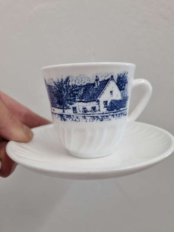 5 x Mini Cups and Saucers - Made in France