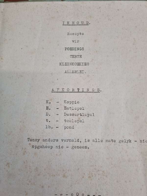 Vintage Resepte boekie - Uitgesoekte Resepte - 1964