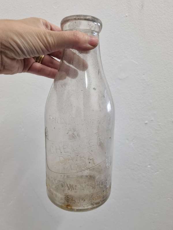 Vintage Milk Bottle - Chelsea Dairy Ltd - Port Elizabeth - 1 Imperial Quart