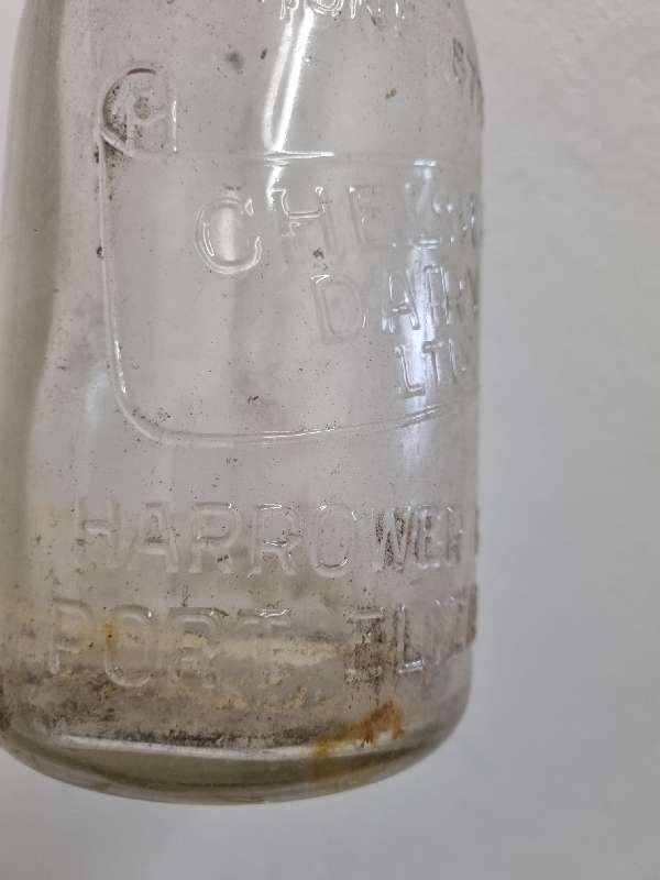 Vintage Milk Bottle - Chelsea Dairy Ltd - Port Elizabeth - 1 Imperial Quart