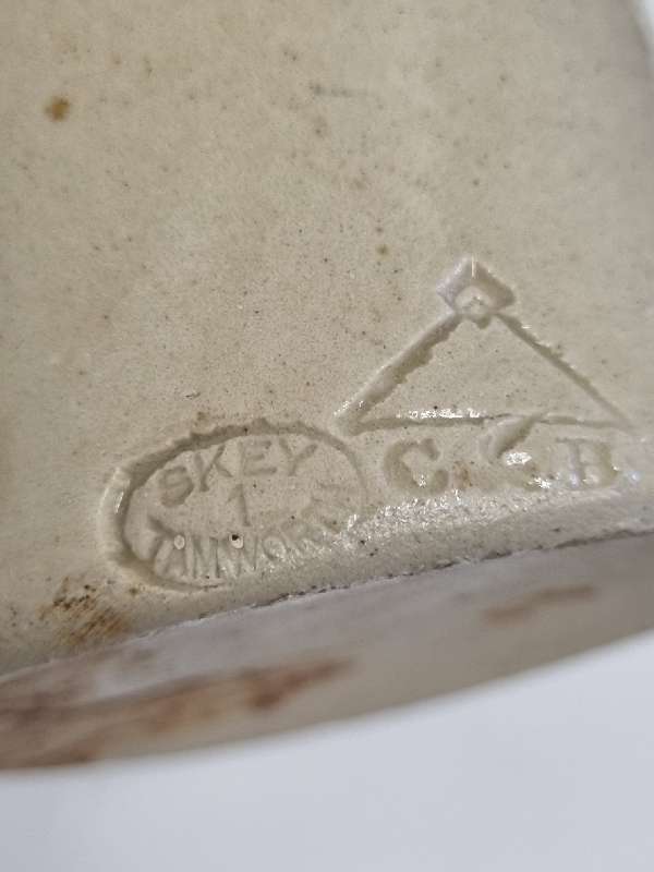2 x Vintage Stoneware crocks - Skey Tamworth