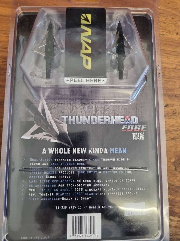NAP Thunderhead Edge 3 Pack - Archery - US Made
