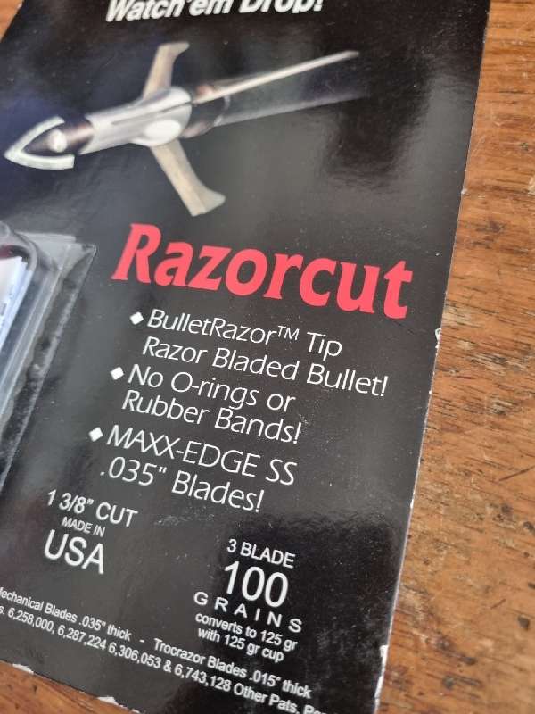 Grim Reaper Broadheads 3 Blade 100 Grains - Archery - Made in USA