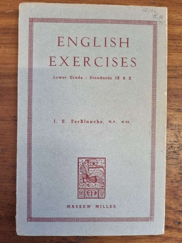 English Exercises - Lower Grade Standards IX & X