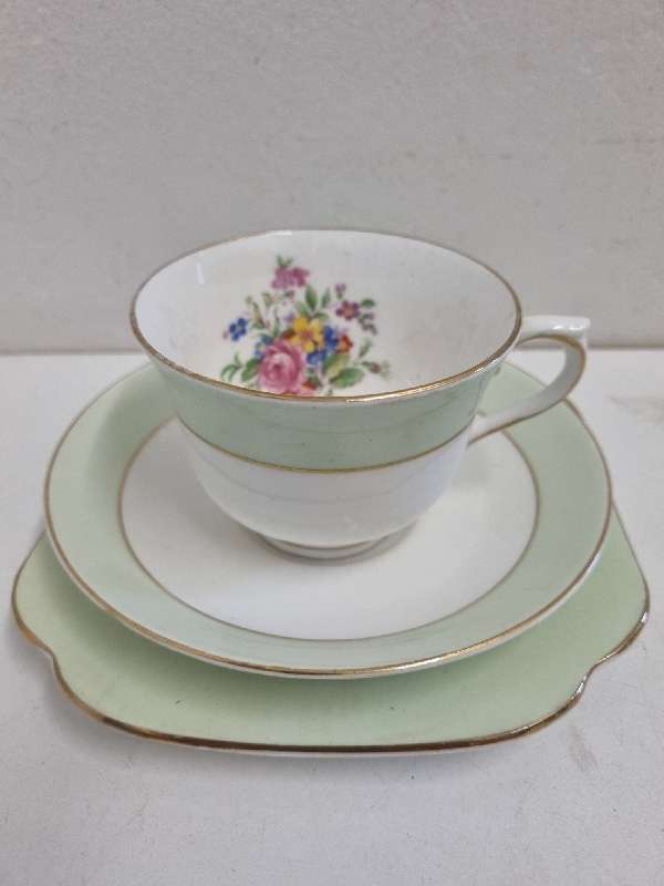 Vintage Vale Bone China Trio - Made in England