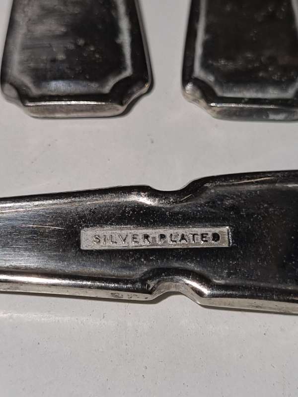 5 x Vintage Silver Plated Cake Forks