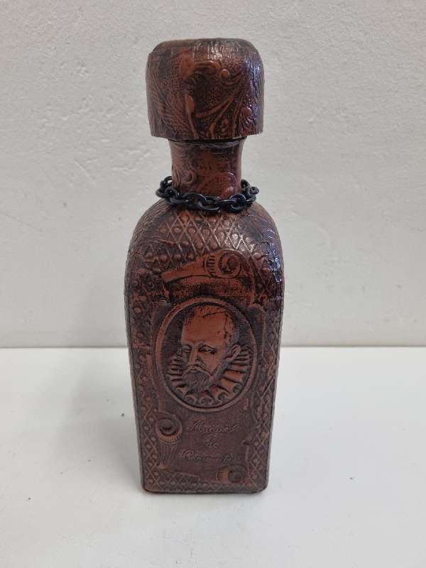 Leather covered bottle