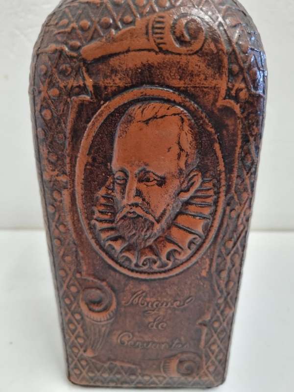 Leather covered bottle