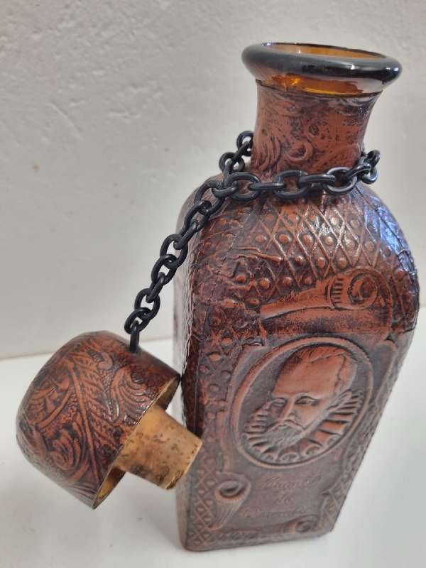 Leather covered bottle