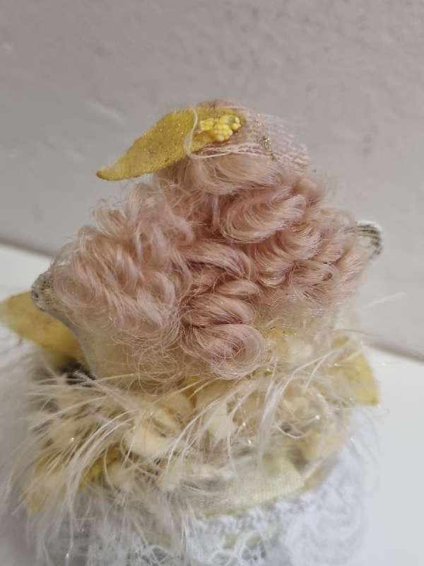Small container with Porcelain doll top