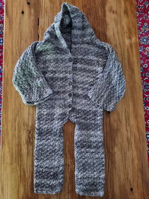 Hand Knitted Baby grow