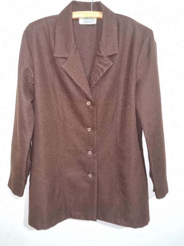 Vintage Dark Brown Jacket - Size 36