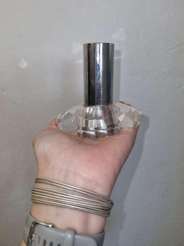 3 x Beautiful glass/crystal and metal candle holders - Collapsible for easy storage