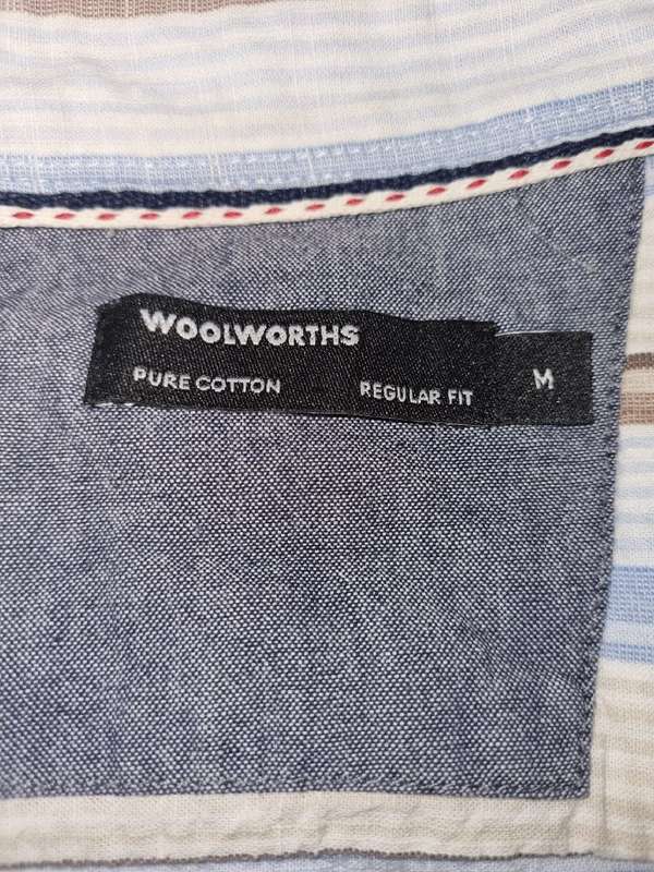 Woolworths Pure Cotton Shirt - Size M