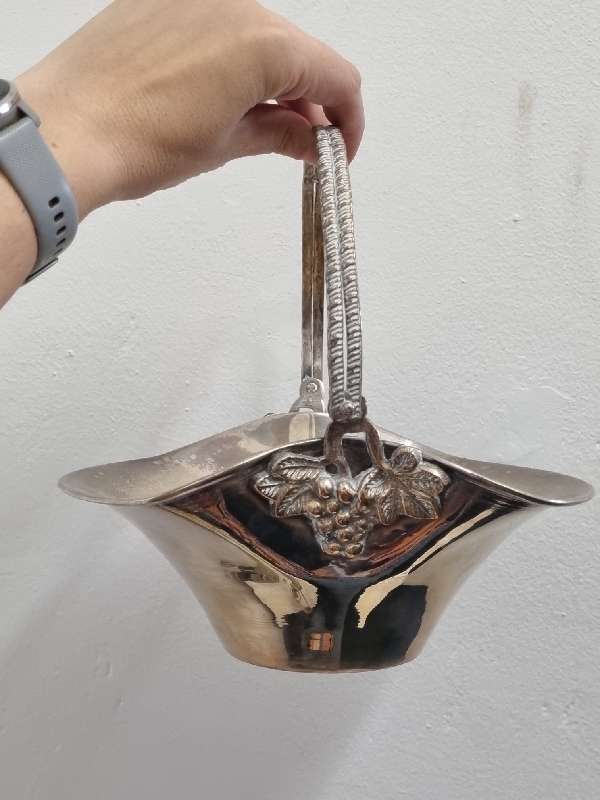 Silver Plated bowl with handle - Good quality item