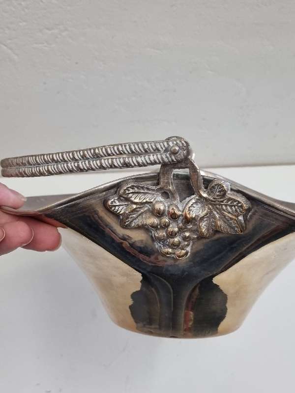Silver Plated bowl with handle - Good quality item